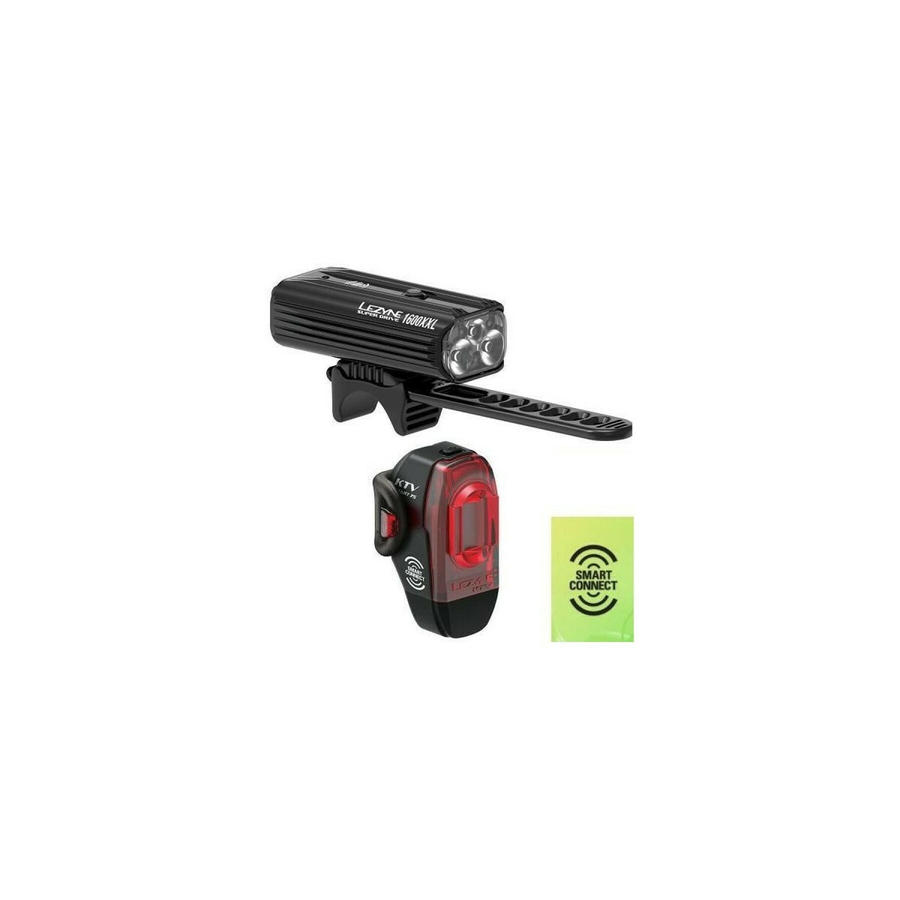 oświetlenie przednie i tylne Lezyne Super Drive 1600 XXL smart Box