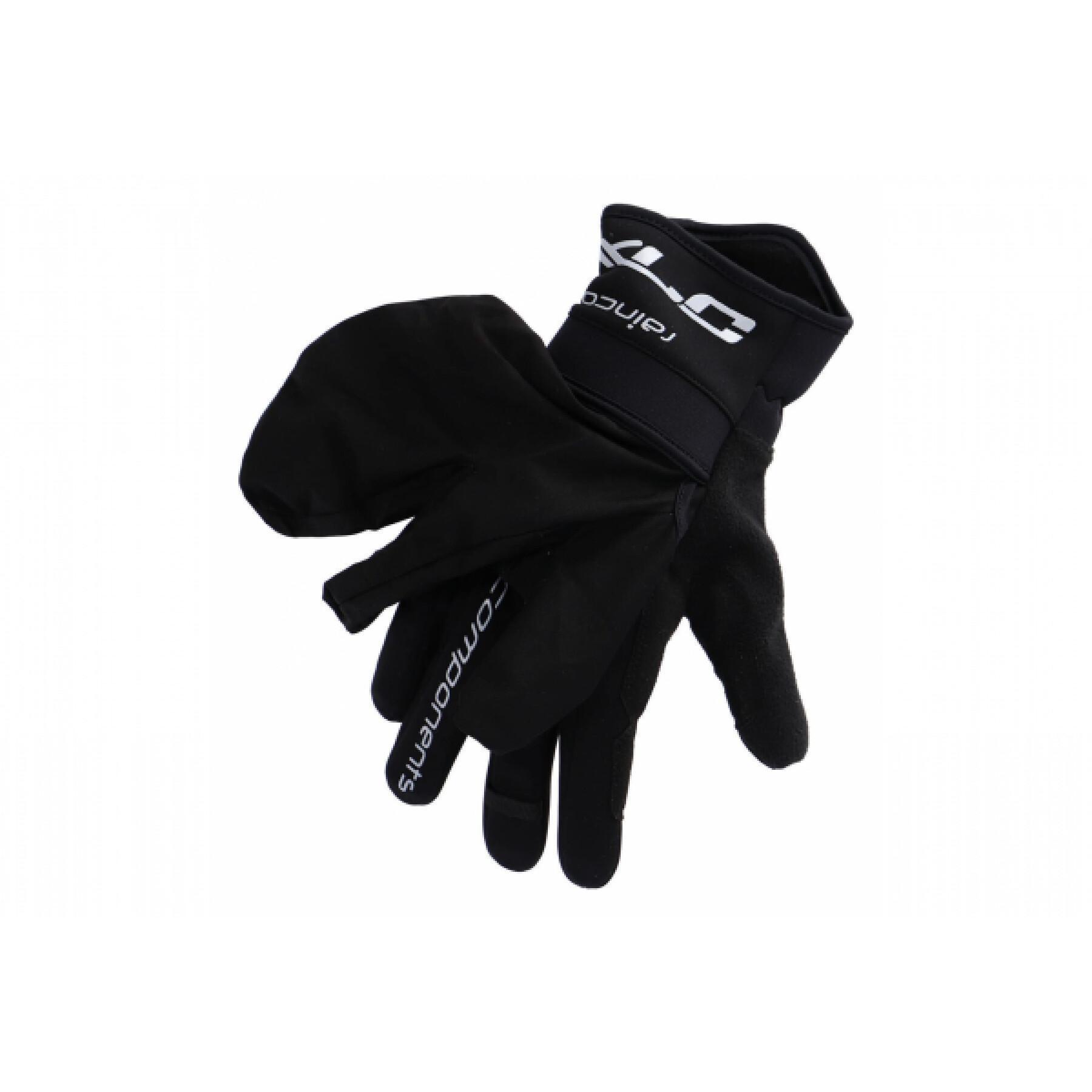 Długie zimowe rękawiczki rowerowe z ochroną przeciwdeszczową na kciuku i palcach wskazujących XLC CG-L17