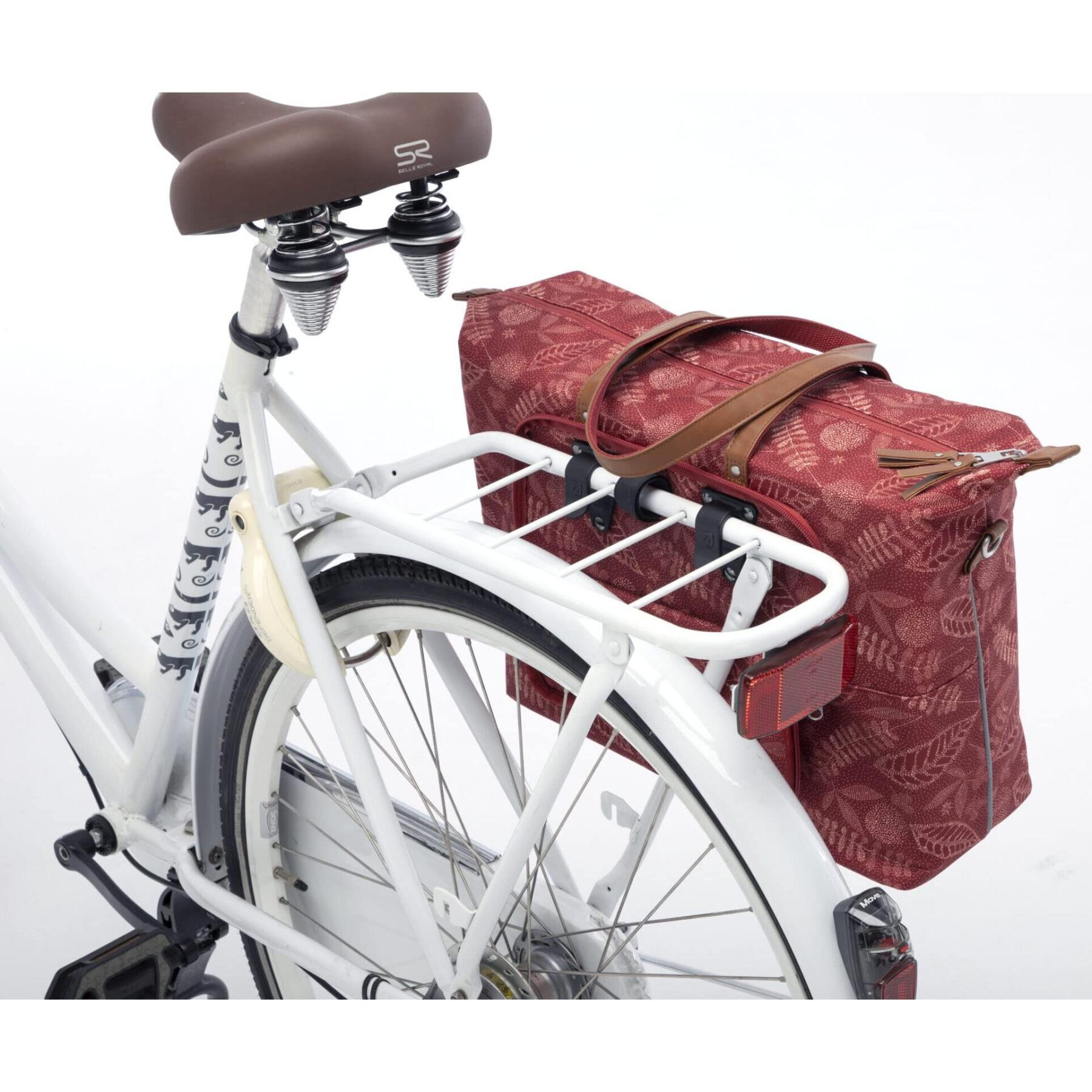 Odblaskowa poliestrowa wodoodporna torba na bagażnik rowerowy New Looxs Tendo