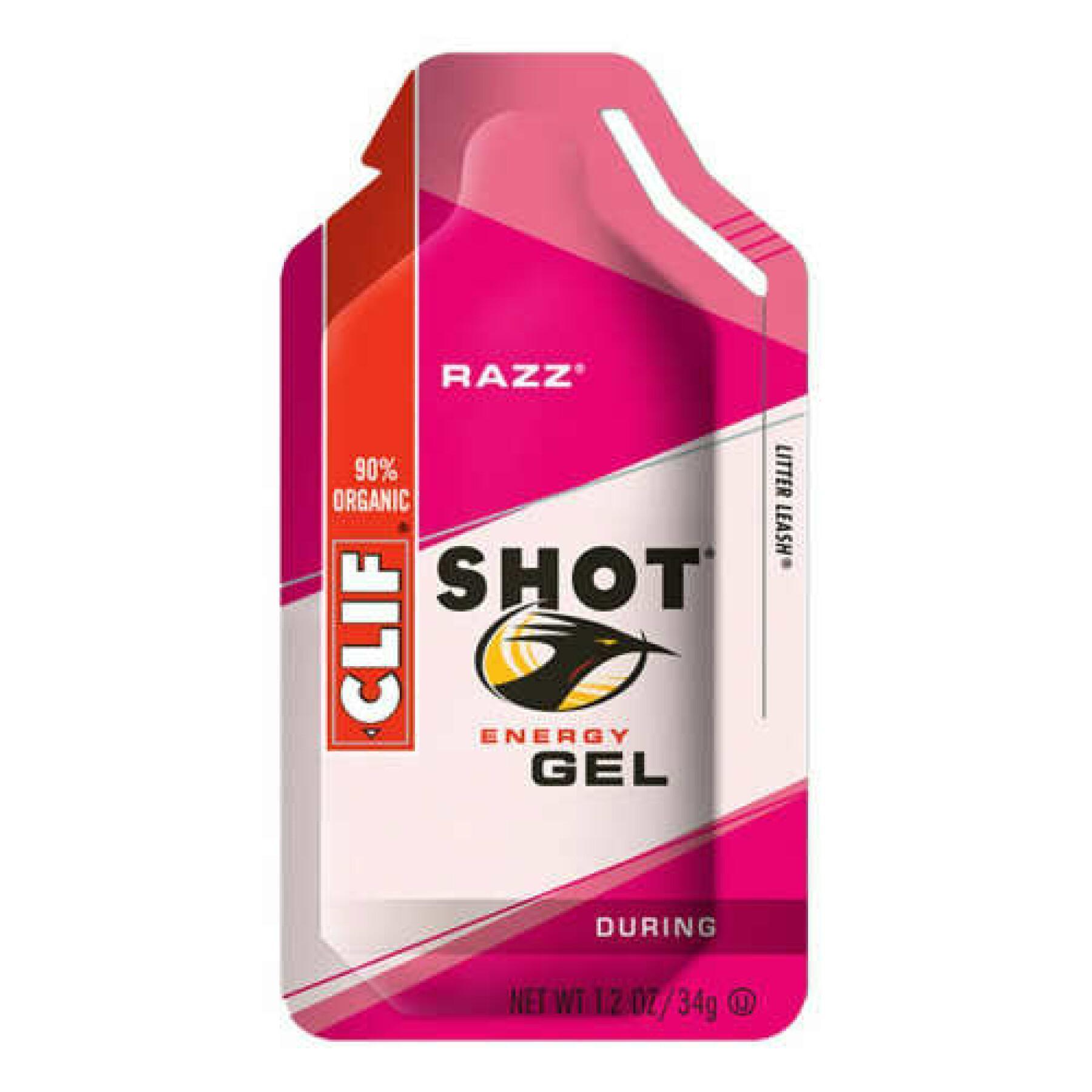 Malinowy żelowy shot Clif Bar (x24)