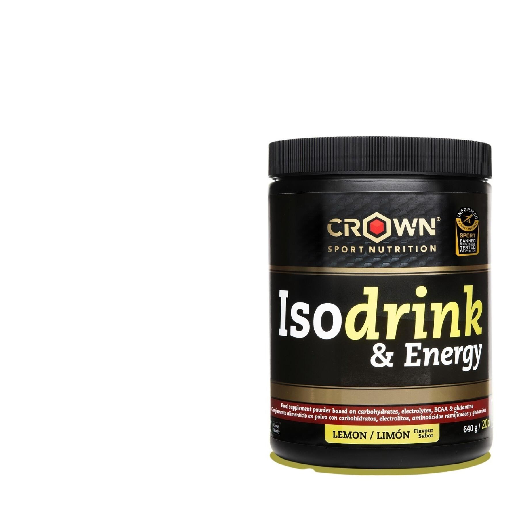Napój energetyczny Crown Sport Nutrition Isodrink & Energy informed sport - citron - 640 g