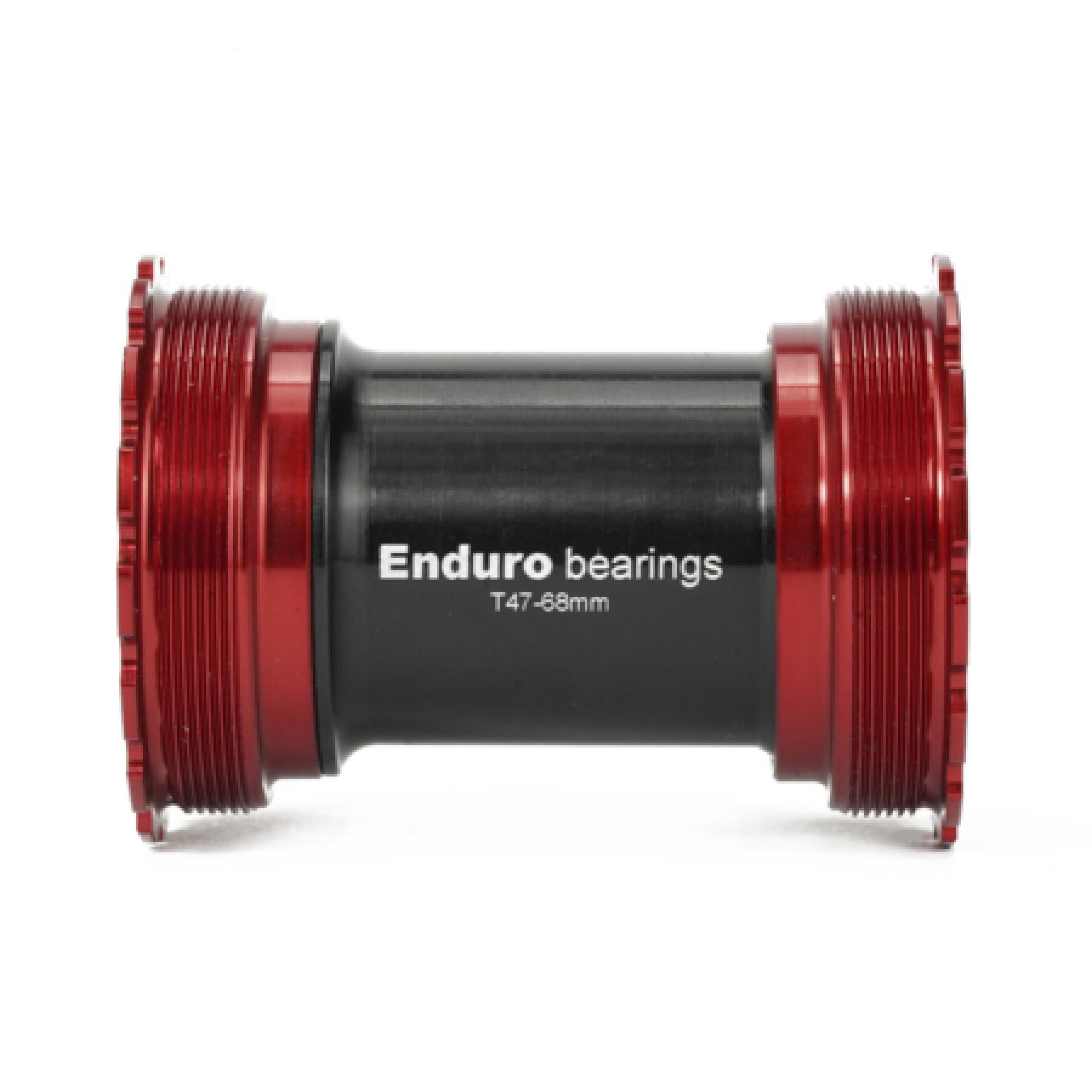 Wspornik dolny Enduro Bearings T47 BB A/C SS-T47-BB30-Red