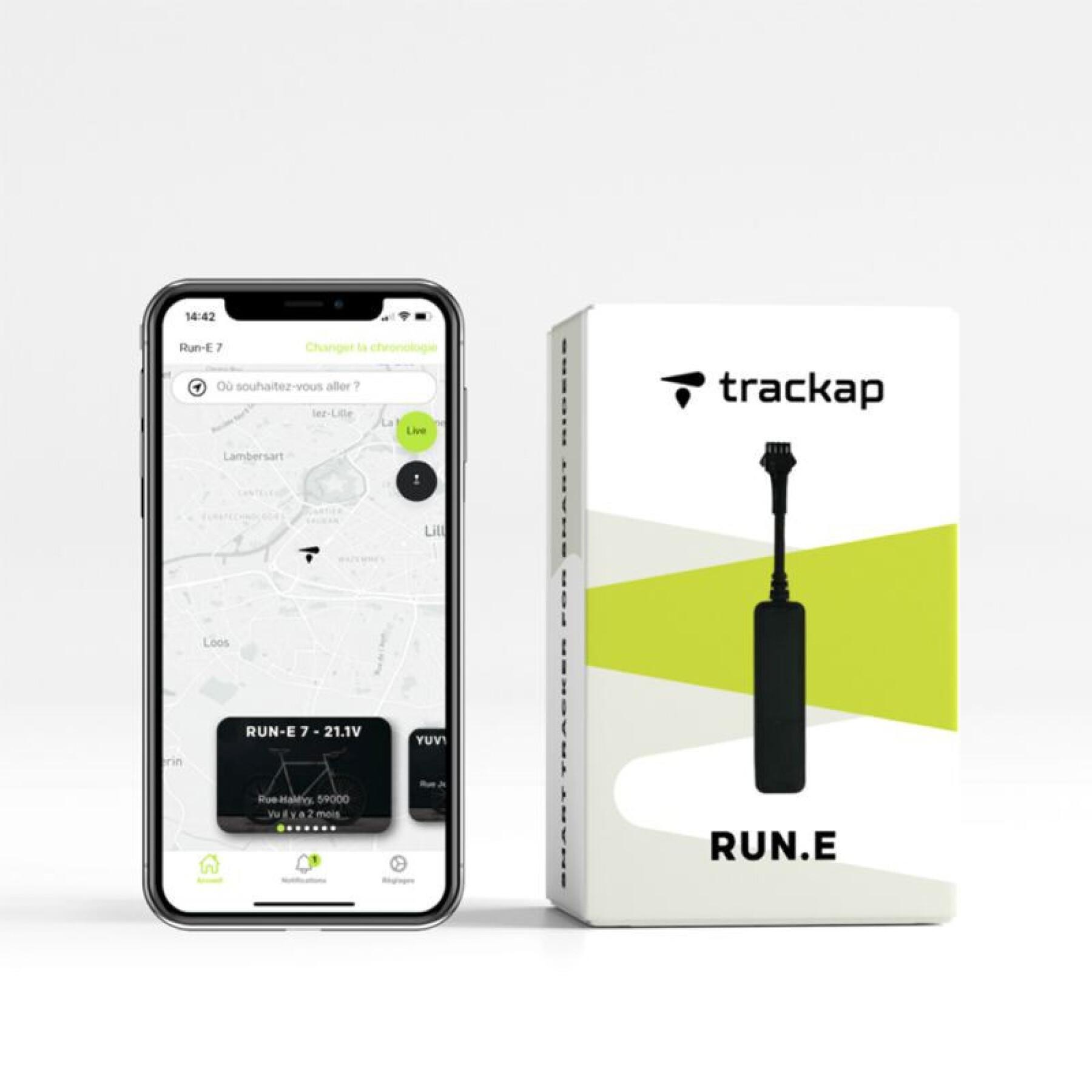 Tracker gps urządzenie zabezpieczające z roczną subskrypcją Trackap Run E Shimano
