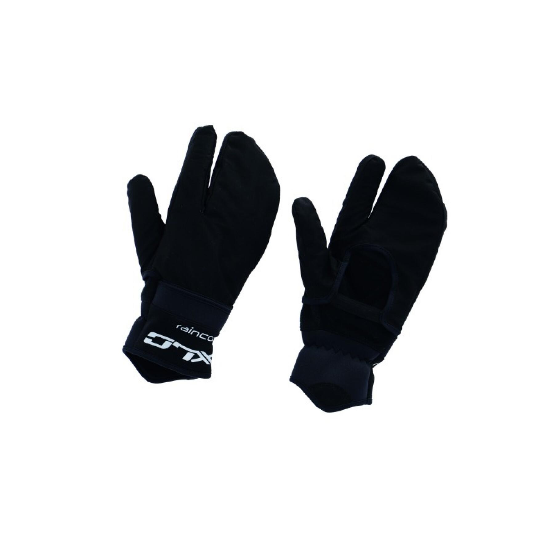 Długie zimowe rękawiczki rowerowe z ochroną przeciwdeszczową na kciuku i palcach wskazujących XLC CG-L17