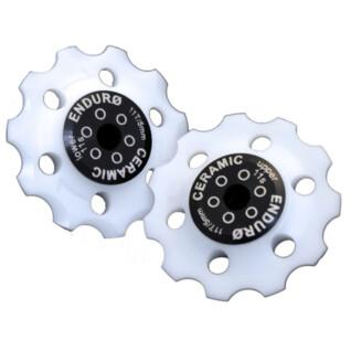 Kółko przerzutki Enduro Bearings Jockey wheel set XD-15 Vanilla-Shimano 9,10 or 11 Speed-White