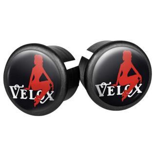 Zestaw 2 nakładek na kierownicę do rowerów szosowych Velox Doming Pin Up